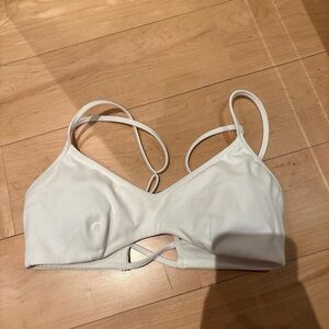 White Women's sports bra